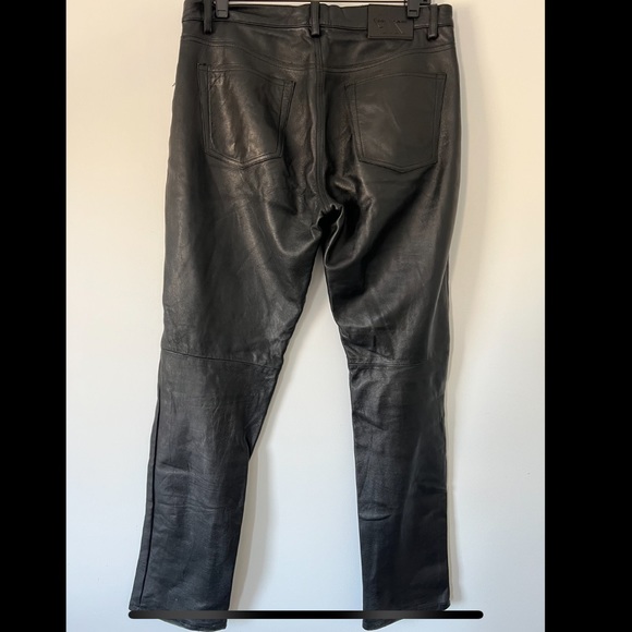 Black Leather Calvin Klein Pants - Picture 2 of 7